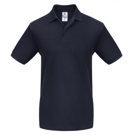 Рубашка поло Heavymill темно-синяя купить с нанесением логотипа оптом на заказ в интернет-магазине Санкт-Петербург