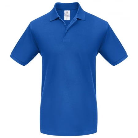 Рубашка поло Heavymill ярко-синяя купить с нанесением логотипа оптом на заказ в интернет-магазине Санкт-Петербург