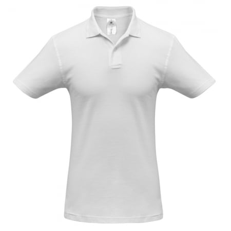 Рубашка поло ID.001 белая купить с нанесением логотипа оптом на заказ в интернет-магазине Санкт-Петербург