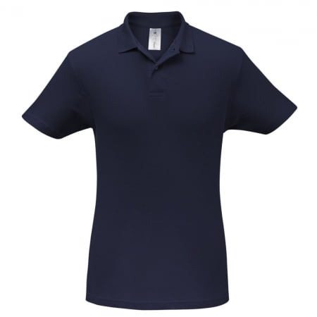 Рубашка поло ID.001 темно-синяя купить с нанесением логотипа оптом на заказ в интернет-магазине Санкт-Петербург