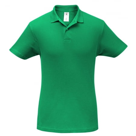 Рубашка поло ID.001 зеленая купить с нанесением логотипа оптом на заказ в интернет-магазине Санкт-Петербург