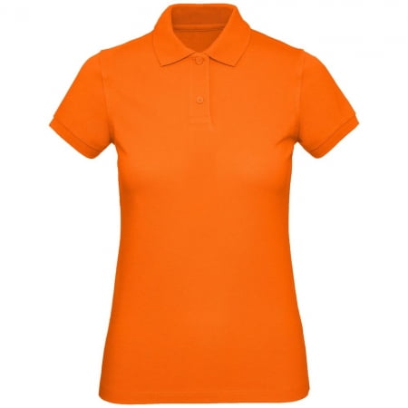 Рубашка поло женская Inspire, оранжевая купить с нанесением логотипа оптом на заказ в интернет-магазине Санкт-Петербург