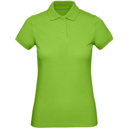 Рубашка поло женская Inspire, зеленое яблоко купить с нанесением логотипа оптом на заказ в интернет-магазине Санкт-Петербург