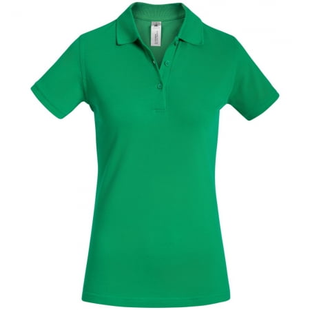 Рубашка поло женская Safran Timeless зеленая купить с нанесением логотипа оптом на заказ в интернет-магазине Санкт-Петербург