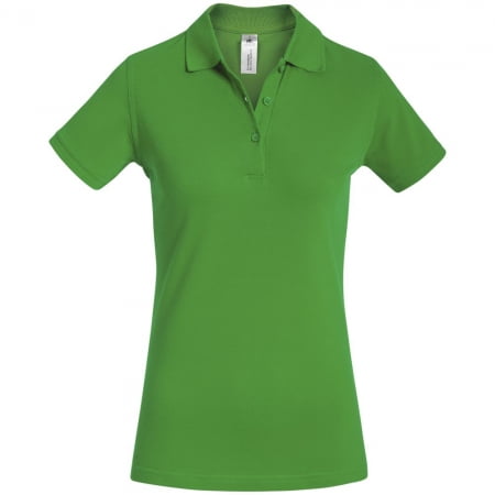 Рубашка поло женская Safran Timeless зеленое яблоко купить с нанесением логотипа оптом на заказ в интернет-магазине Санкт-Петербург