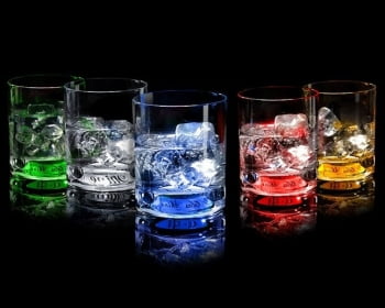 Светящиеся стаканы для виски | Светящийся бокал для виски с логотипом купить оптом в СПб