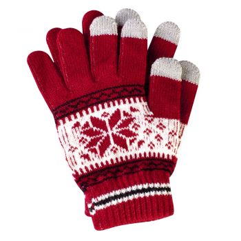 Зимние вязаные перчатки  для сенсорных экранов изготовление