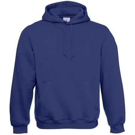 Толстовка Hooded, темно-синяя купить с нанесением логотипа оптом на заказ в интернет-магазине Санкт-Петербург