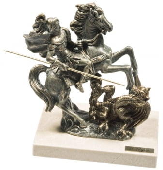 Скульптура «Георгий Победоносец», малая купить с нанесением логотипа оптом на заказ в интернет-магазине Санкт-Петербург