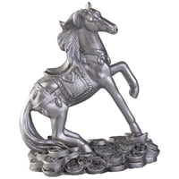 Статуэтка «Лошадь на монетах» купить с нанесением логотипа оптом на заказ в интернет-магазине Санкт-Петербург